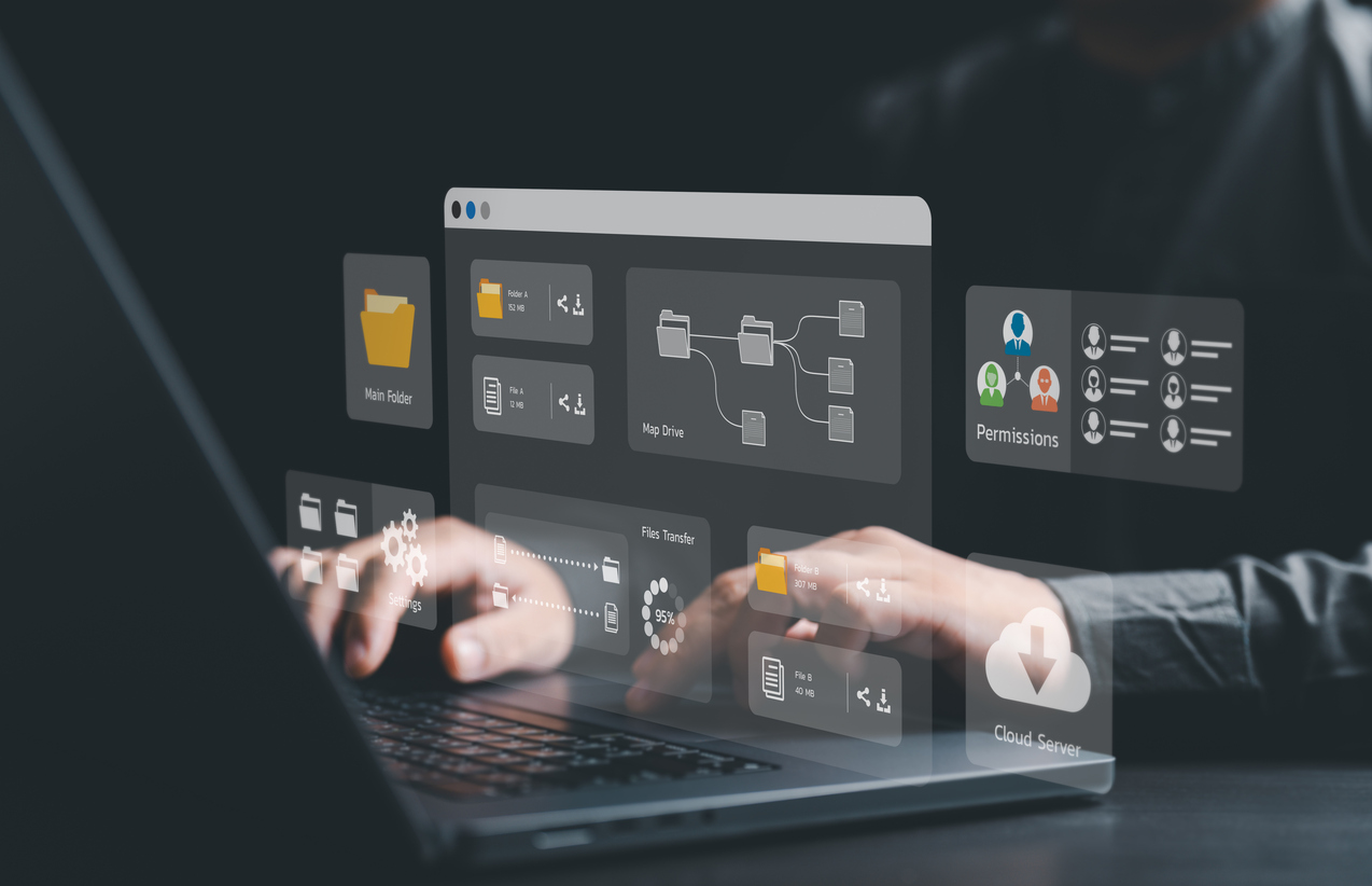 Managed IT Services - Digital interface showing file management